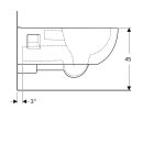 Geberit 500693011 Renova Comfort Wand-WC Tiefsp&uuml;ler