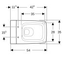 Geberit 500500011 Xeno2 Wand-WC Tiefsp&uuml;ler