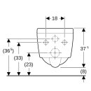 Geberit 500500011 Xeno2 Wand-WC Tiefsp&uuml;ler