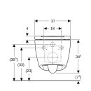 Geberit 500202011 ONE Set Wand-WC mit WC-Sitz
