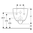 Geberit 500694011 Renova Comfort WWC Tiefsp&uuml;ler, erh&ouml;ht