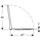 Geberit 500238011 Smyle Square WC-Sitz, schmales Design