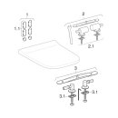 Geberit 500687011 Smyle Square WC-Sitz, schmales Design