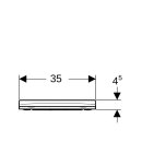 Geberit 500239011 Smyle Square WC-Sitz, schmales Design