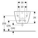 Geberit 500209011 Smyle Square Wandbidet