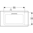 Geberit 500391011 ONE M&ouml;belwaschtisch, 75x40cm