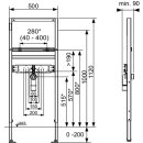 TECE 9410001 TECEbase Waschtischmodul BH 1120 mm