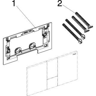 VIEGA 773328 WC Betätigungsplatte VfS 24