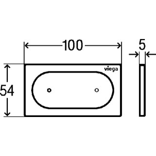 VIEGA 773083 WC Fernauslösung VfS 23 elektr.
