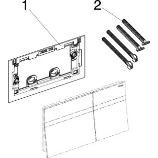 VIEGA 773564 WC Betätigungsplatte VfM 200