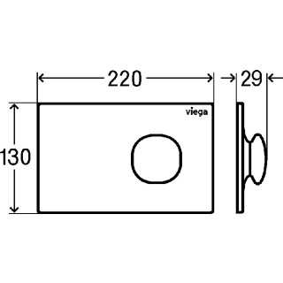 VIEGA 774165 WC Ausstellungsplatte VfM 202