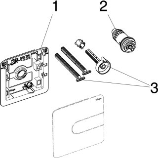 VIEGA 774554 Urinal Betätigungsplatte VfS 23