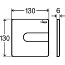 VIEGA 774813 Urinal Ausstellungsplatte VfS 23