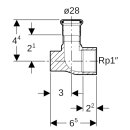 Geberit 91106 Mapress Kupfer Anschlusswinkel 90Gr