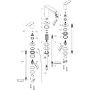HANSGROHE 71733140 3-Loch Waschtischarmatur Talis E BBR