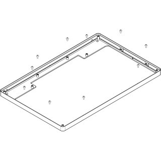 HANSGROHE 93391000 Rahmen Kopfbrause 460 2jet und 3jet