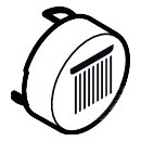 HANSGROHE 93571700 Druckknopf Symbol Kopfbrause Rain