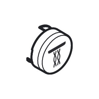 HANSGROHE 93576670 Druckknopf Symbol Mono mattschwarz