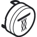 HANSGROHE 93576700 Druckknopf Symbol Mono mattweiss