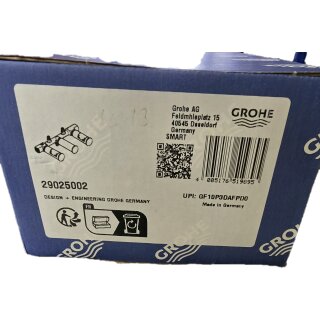 GROHE 29025002 Unterputz-Einbaukörper 29025_2 für 3-Loch WT-Wandbatterien DIN 18534:2017