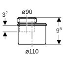 Geberit 390577141  Silent-PP Reduktion exzentrisch kurz