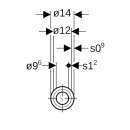 Geberit 19201 Tube syst&egrave;me Mapress en acier au carbone