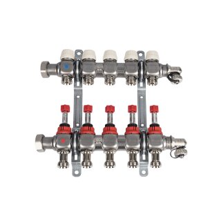 KERMI SFVT0801000 x-net Verteiler 1 Komfort-8 für 8 Kreise, Baulänge 470 mm