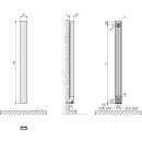 KERMI D1N101800152XXK Beams, BH1800x150x100mm QN671 W, RAL 9016