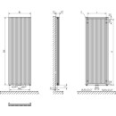 KERMI D3N1V2000602XXK Carre, BH2000x595x96mm QN2250 W, RAL 9016