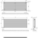 KERMI D3N1H09020021XK Carre, BH895x2000x60mm QN1914 W, RAL 9016, Anschl. seitlich li