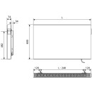 KERMI P1E210601201S4K E-Panel Plan T21 600x1200 re max. P 1750, RAL9016, SK 2, ohne Stecker