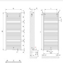 KERMI DUN2M1200752XXK Duett BH 1188x74x784mm QN1343, wei&szlig;