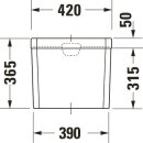 DURAVIT 08722100051 Sp&uuml;lkasten 1930, mit DF-IG chrom