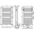 KERMI GQN1M150090WXXK Geneo quadris BH1494x32x896mm QN1224, glanzsilber