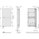 Kermi SGE1A1700552D2K  Signo-E BH1710x57x540mm