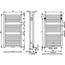 Kermi GQN1M150060WXXK  Geneo quadris BH1494x32x596mm