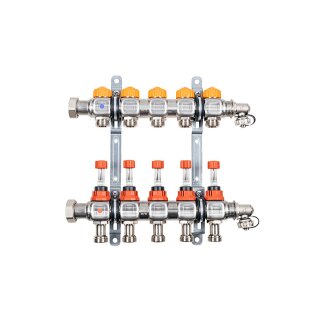 KERMI SFV04D01000 x-net Verteiler 1 D-04 für 4 Kreise, Baulänge 270 mm