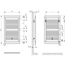 Kermi C3E10180055WSXK  Credo plus-E BH 1733x550x33 mm