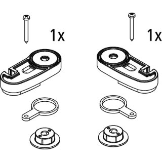 Kermi 2535003 EBDI017 Set Lager oben