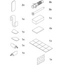 Kermi 2533897 ZBFI019 Set Montagekleinteile