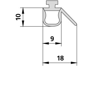 Kermi 2534095 47104 3x Dichtleiste FW3