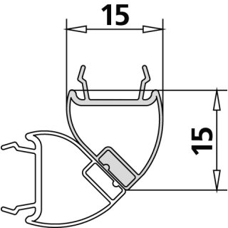 Kermi 2535229 4604 1x Magnetleiste 4665 13