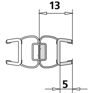 Kermi 6025704 1237 1x Magnetleiste