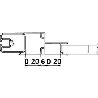 Kermi ZDKPKEFN21852K Kombiprofil Nova 2000 KPKEF