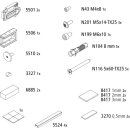 Kermi 2535698 EBNI004 Set Montagekleinteile