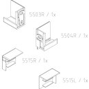 Kermi 2535871 EBNI011 Set Wandwinkel