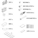 Kermi 2535868 EBNI002 SET Montagekleinteile