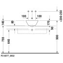 DURAVIT 04083300001 Aufsatzbecken Starck 1 330 mm mit &Uuml;L,