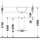 DURAVIT 04083300001 Aufsatzbecken Starck 1 330 mm mit &Uuml;L,