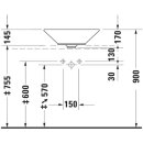 Duravit 04085300001 Aufsatzbecken Starck 1 530 mm